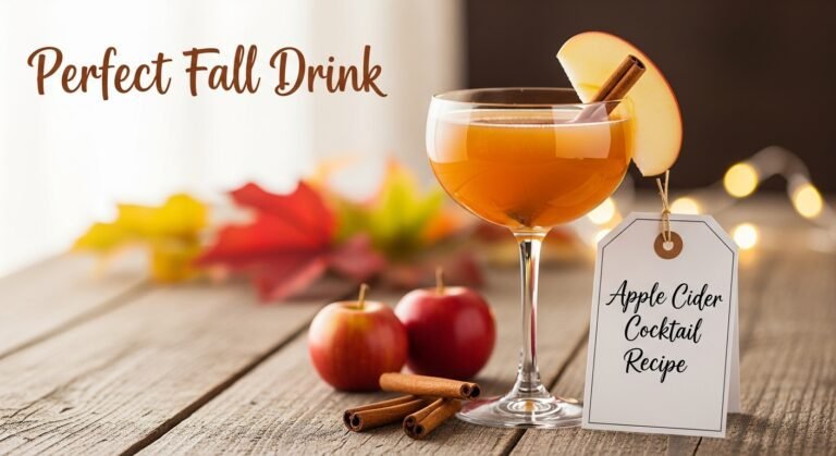 Apple Cider Cocktail Recipe – Perfect Fall Drink