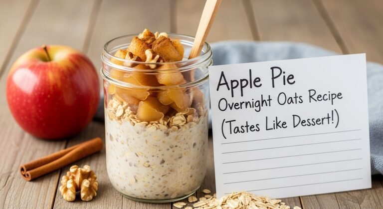 Apple Pie Overnight Oats Recipe (Tastes Like Dessert!)