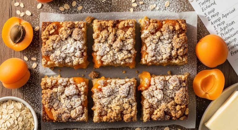 Easy Apricot Bars Recipe with Buttery Oat Crumble