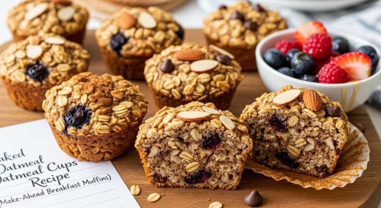 Baked Oatmeal Cups Recipe (Make-Ahead Breakfast Muffins)