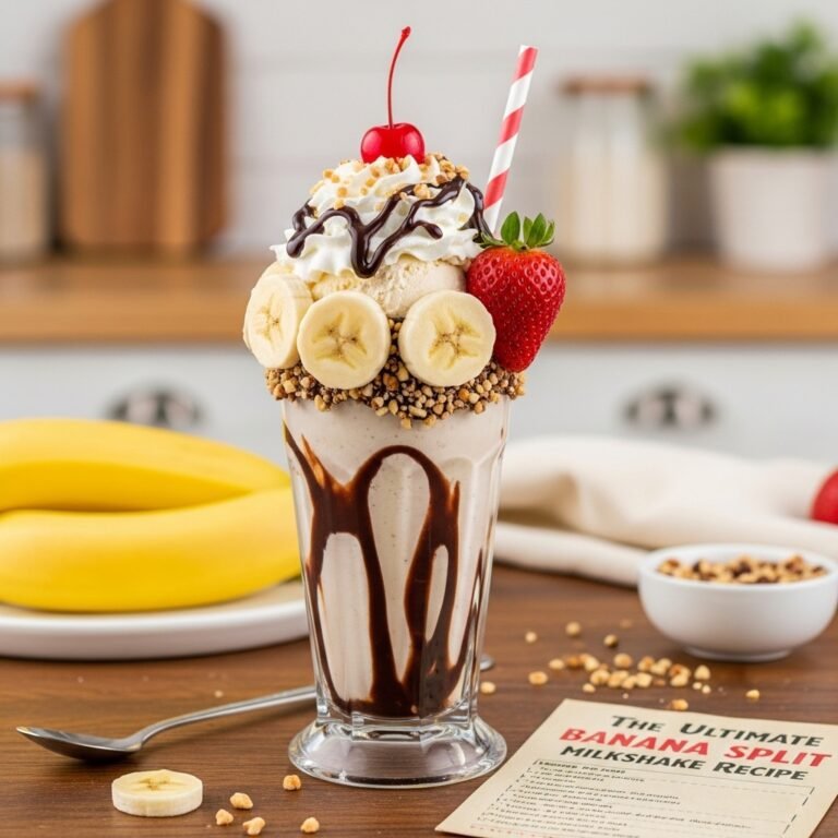 The Ultimate Banana Split Milkshake Recipe: A Dreamy Dessert in a Glass