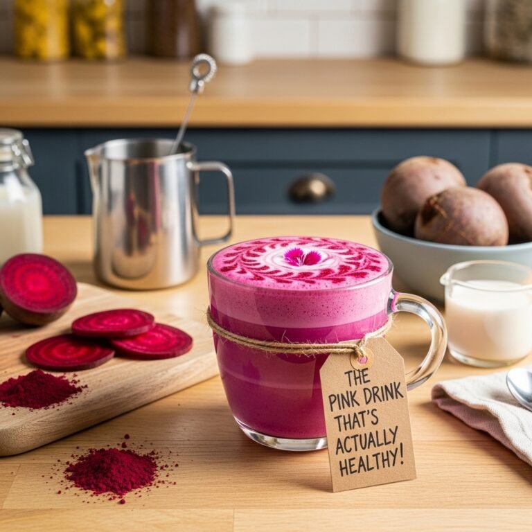 Vibrant Beetroot Latte Recipe (The Pink Drink That’s Actually Healthy!)