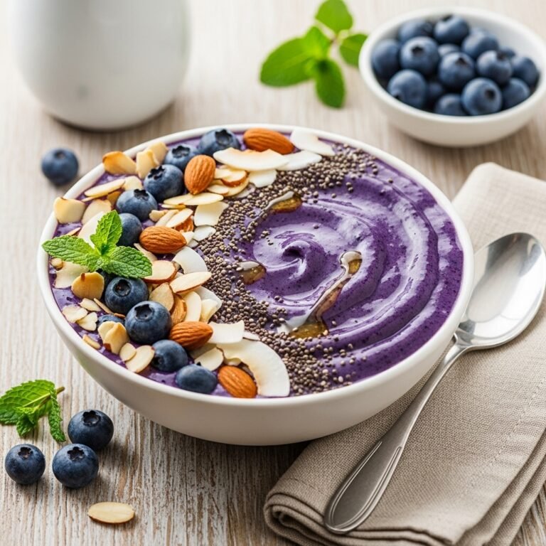 Blueberry Smoothie Bowl Recipe – Thick, Creamy & Pinterest Perfect!