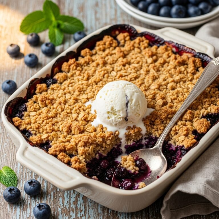 The Ultimate Blueberry Crumble Recipe: Easy, Buttery, and Bursting with Flavor