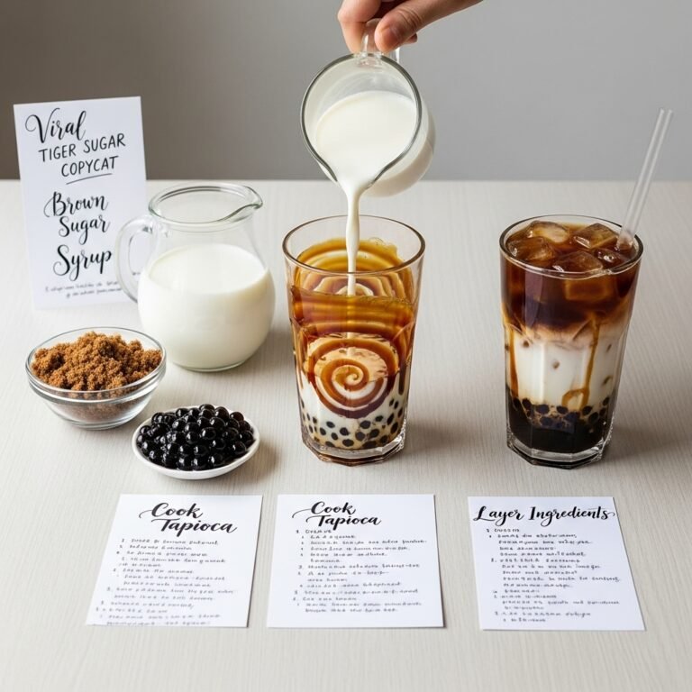 Brown Sugar Milk Tea Recipe (The Viral Tiger Sugar Copycat!)