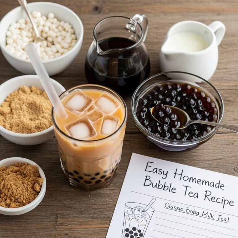 Easy Homemade Bubble Tea Recipe (Classic Boba Milk Tea!)