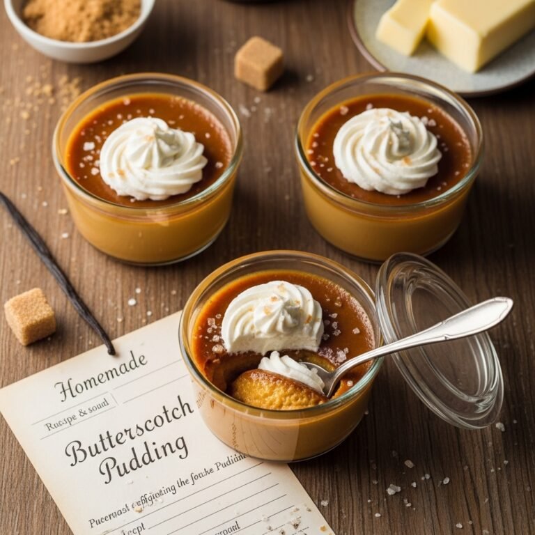 Homemade Butterscotch Pudding Recipe – Creamy, Rich & Better Than Store-Bought