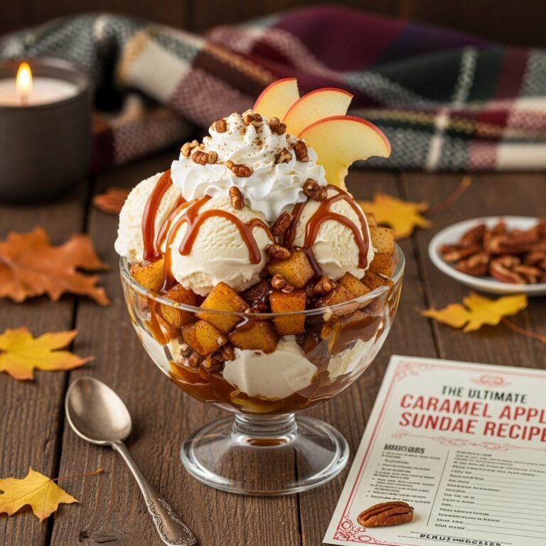 The Ultimate Caramel Apple Sundae Recipe: Autumn Dessert Perfection