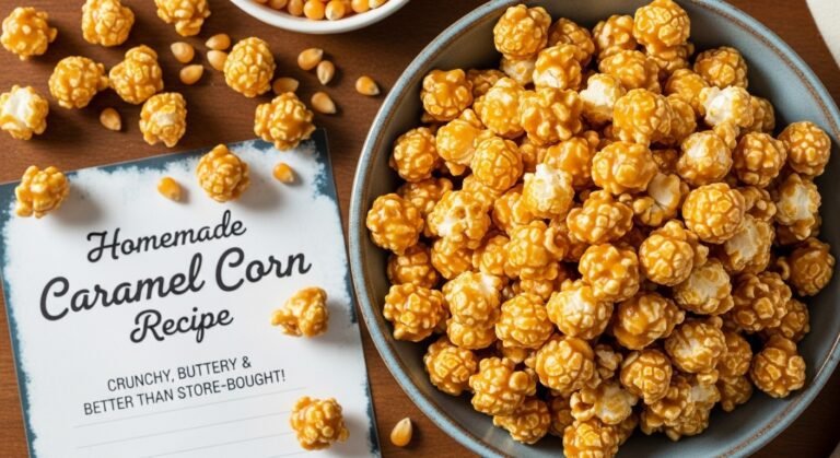 Homemade Caramel Corn Recipe – Crunchy, Buttery & Better Than Store-Bought!