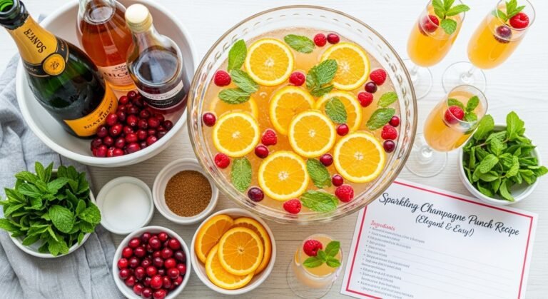 Sparkling Champagne Punch Recipe (Elegant & Easy!)