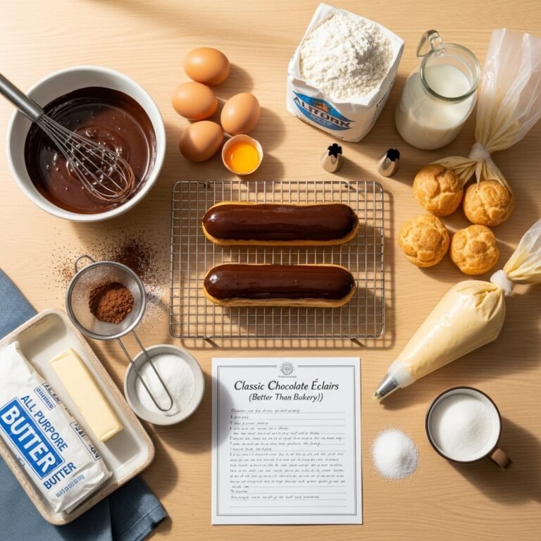 Classic Chocolate Éclairs Recipe (Better Than Bakery!)