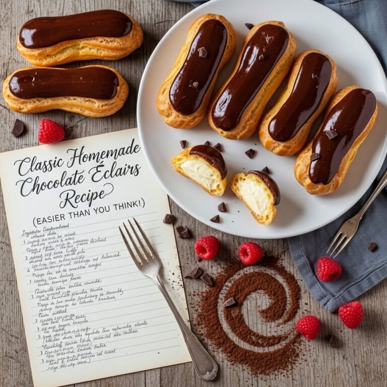 Classic Homemade Chocolate Éclairs Recipe (Easier Than You Think!)
