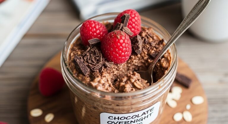 Chocolate Overnight Oats Recipe (Tastes Like Dessert!)