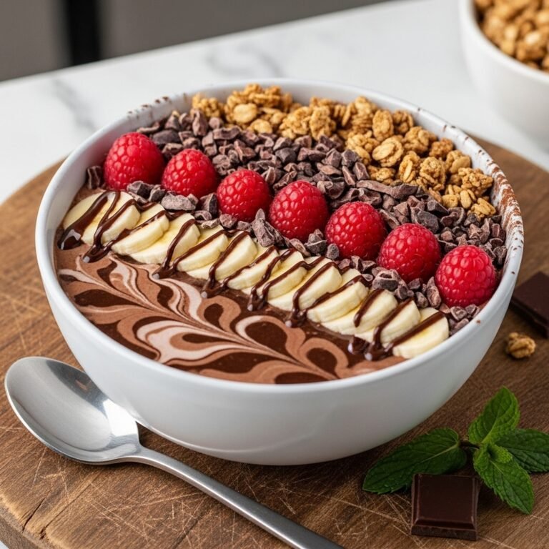 Ultimate Chocolate Smoothie Bowl Recipe – Thick, Creamy & Pinterest Perfect!