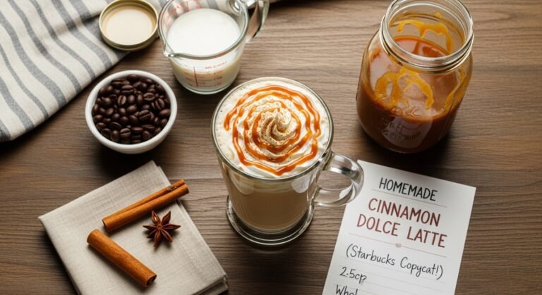 Homemade Cinnamon Dolce Latte Recipe (Starbucks Copycat!)
