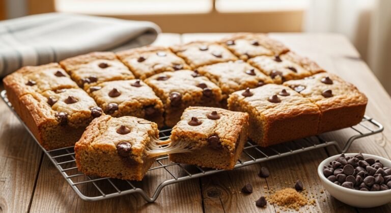 Chewy Congo Bars Recipe – Easy Brown Sugar Blondies with Chocolate Chips