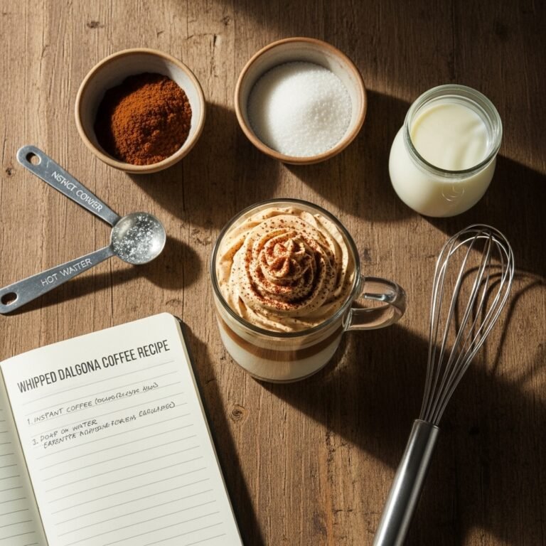 Whipped Dalgona Coffee Recipe (The Viral TikTok Coffee Everyone Loves!)