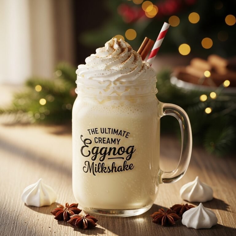 The Ultimate Creamy Eggnog Milkshake Recipe: A Holiday Favorite for Every Home Cook