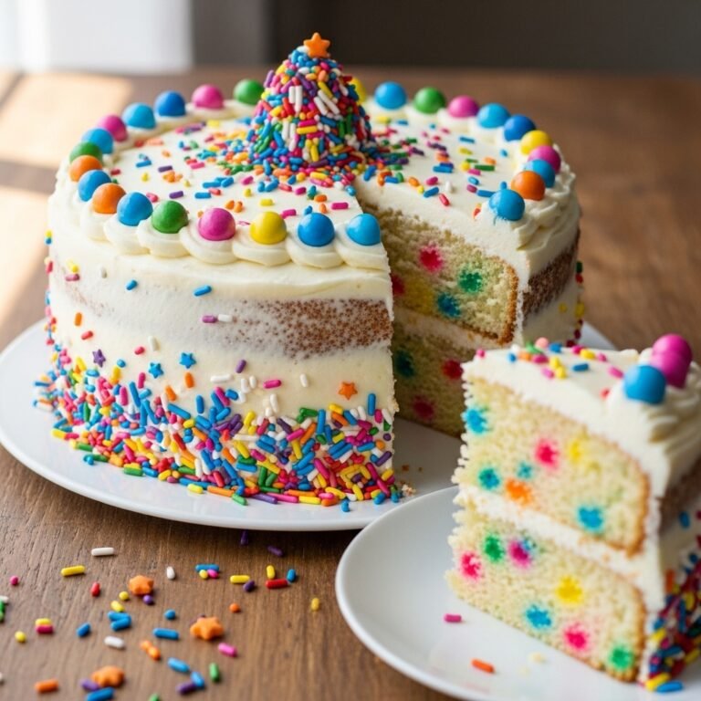 The Best Homemade Funfetti Cake Recipe: Moist, Fluffy, and Full of Sprinkles!