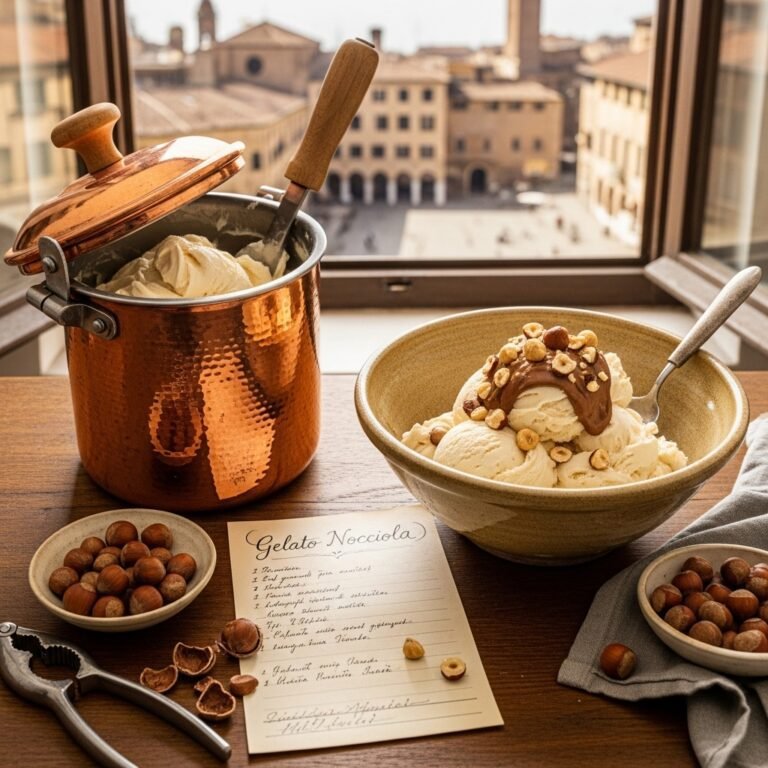 Creamy Homemade Hazelnut Gelato Recipe (Italian Gelato di Nocciola!)