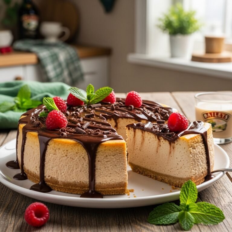 Decadent Irish Cream Cheesecake Recipe – Baileys-Infused Perfection