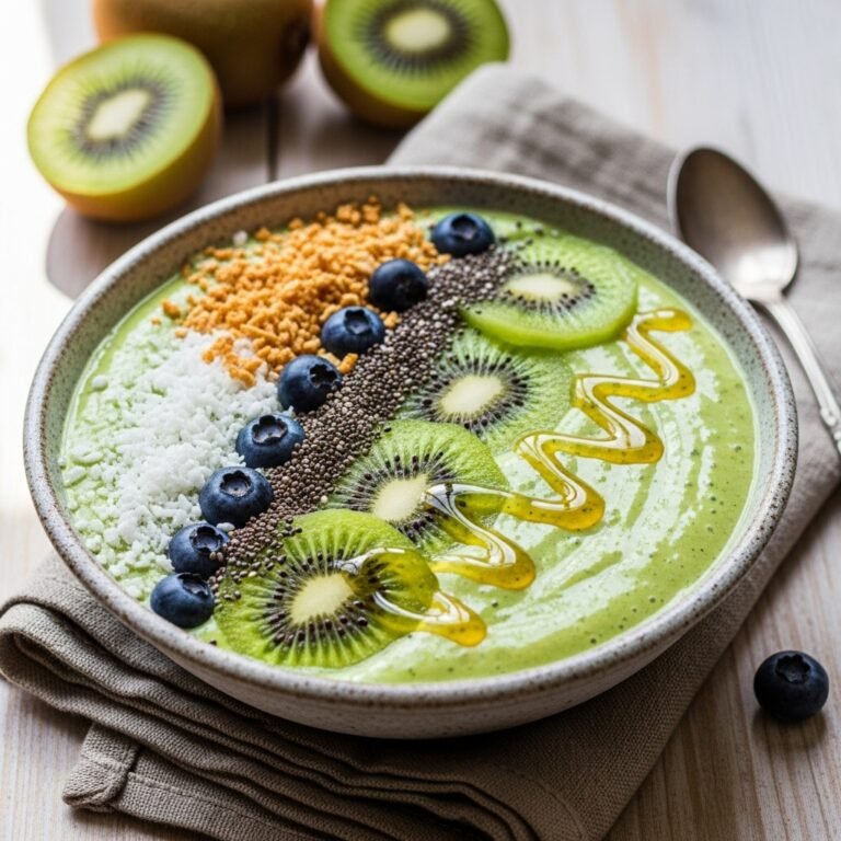 Kiwi Smoothie Bowl Recipe – Fresh, Vibrant, and Incredibly Easy!