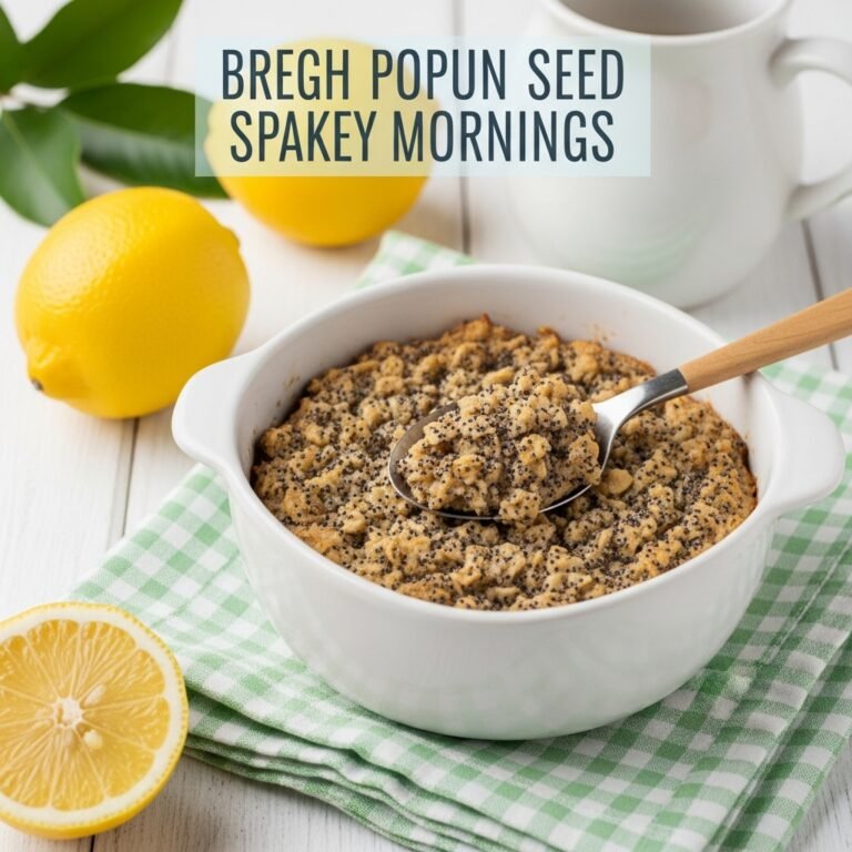 Lemon Poppy Seed Baked Oatmeal Recipe: Bright, Fresh, and Perfect for Spring Mornings