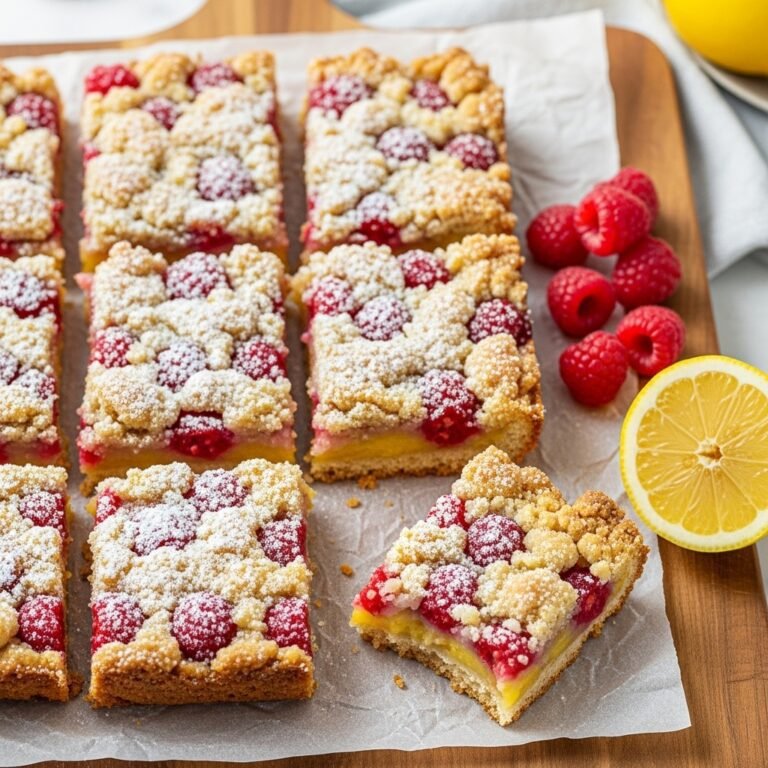 Lemon Raspberry Bars Recipe – Bright, Buttery Perfectly Tangy