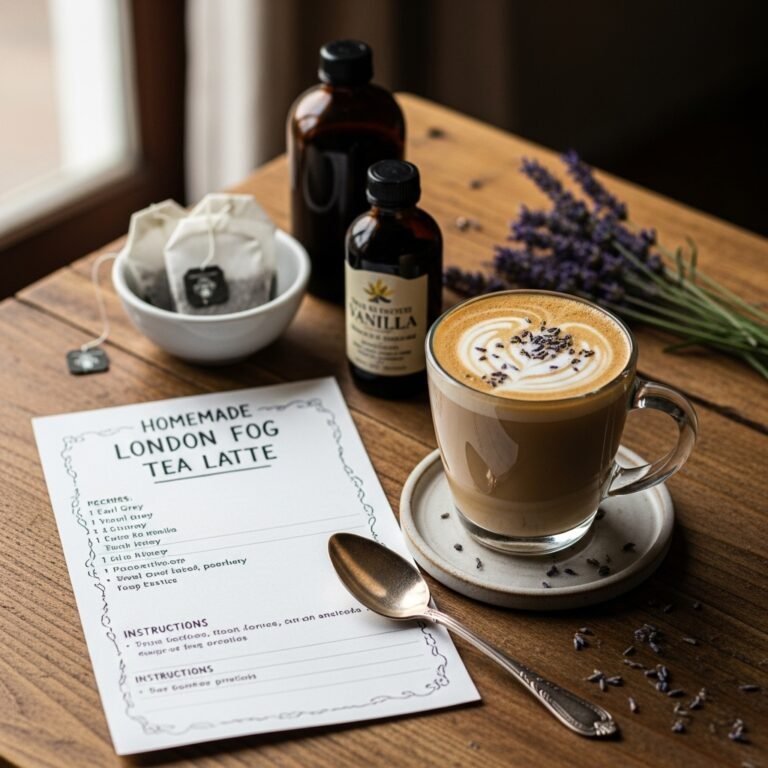 Homemade London Fog Tea Latte Recipe: A Cozy Café Classic Made Easy