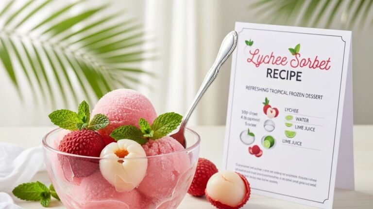 Lychee Sorbet Recipe – Refreshing Tropical Frozen Dessert