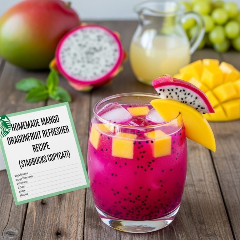Homemade Mango Dragonfruit Refresher Recipe (Starbucks Copycat!)