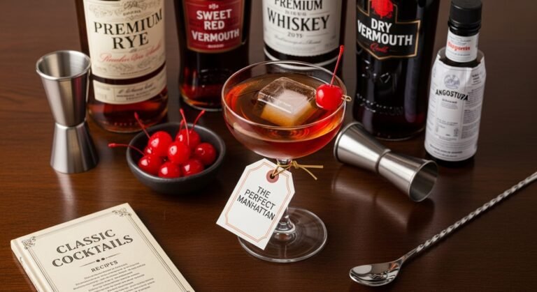 The Perfect Manhattan Cocktail Recipe – Classic, Smooth & Timeless