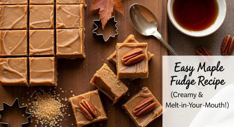 Easy Maple Fudge Recipe (Creamy Melt-in-Your-Mouth!)