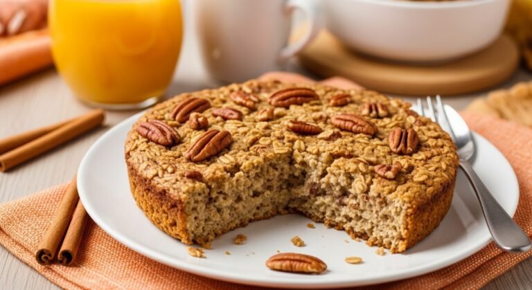 Cozy Maple Pecan Baked Oatmeal (Fall Breakfast Favorite!)