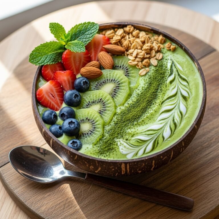Matcha Smoothie Bowl Recipe – Energizing, Antioxidant-Packed Breakfast!