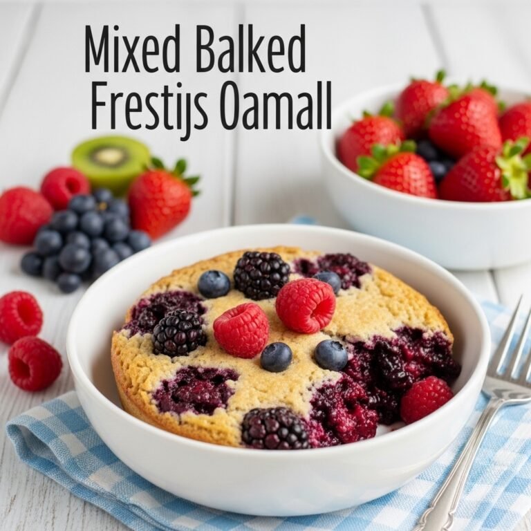 Mixed Berry Baked Oatmeal Recipe (Fresh & Fruity!)