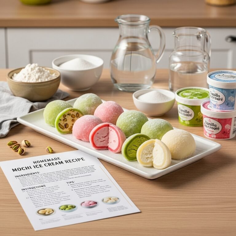 Homemade Mochi Ice Cream Recipe: Soft, Chewy & Irresistibly Delicious