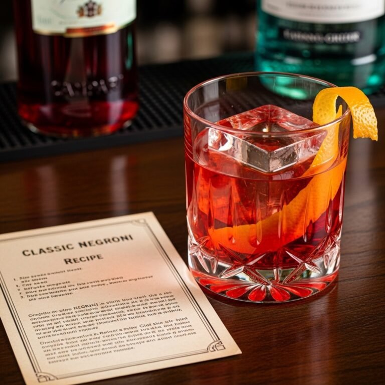 Classic Negroni Recipe – The Perfect Bitter Italian Cocktail