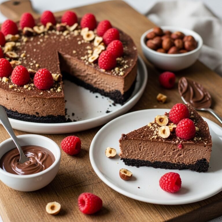 No-Bake Nutella Cheesecake Recipe: Creamy, Decadent Chocolate