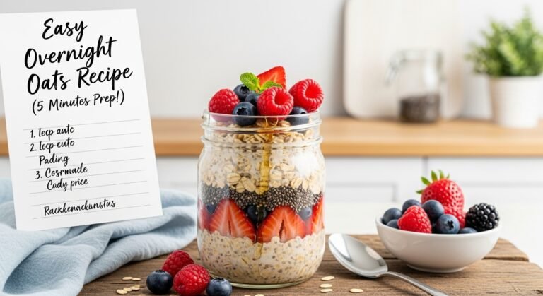 Easy Overnight Oats Recipe (5 Minutes Prep!)