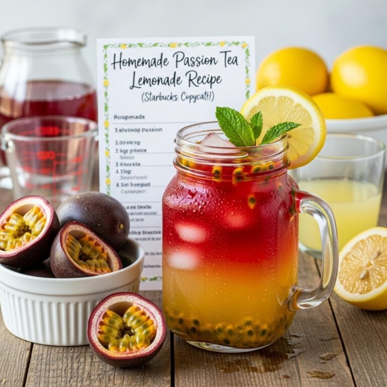 Homemade Passion Tea Lemonade Recipe (Starbucks Copycat!)