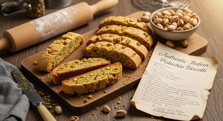 Authentic Italian Pistachio Biscotti Recipe (Perfectly Crunchy!)