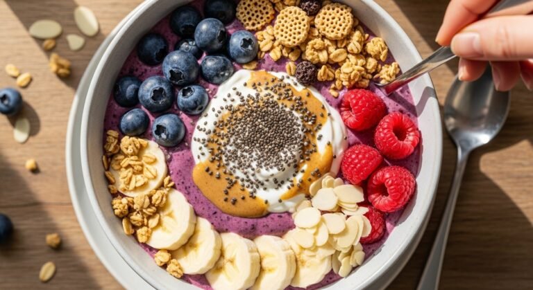 High-Protein Smoothie Bowl (30g Protein in 5 Minutes!)
