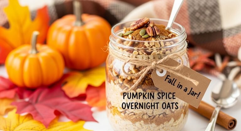 Pumpkin Spice Overnight Oats Recipe (Fall in a Jar!)
