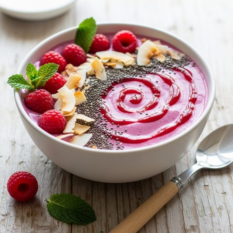 Creamy Raspberry Smoothie Bowl Recipe – Easy, Healthy & Pinterest-Perfect!