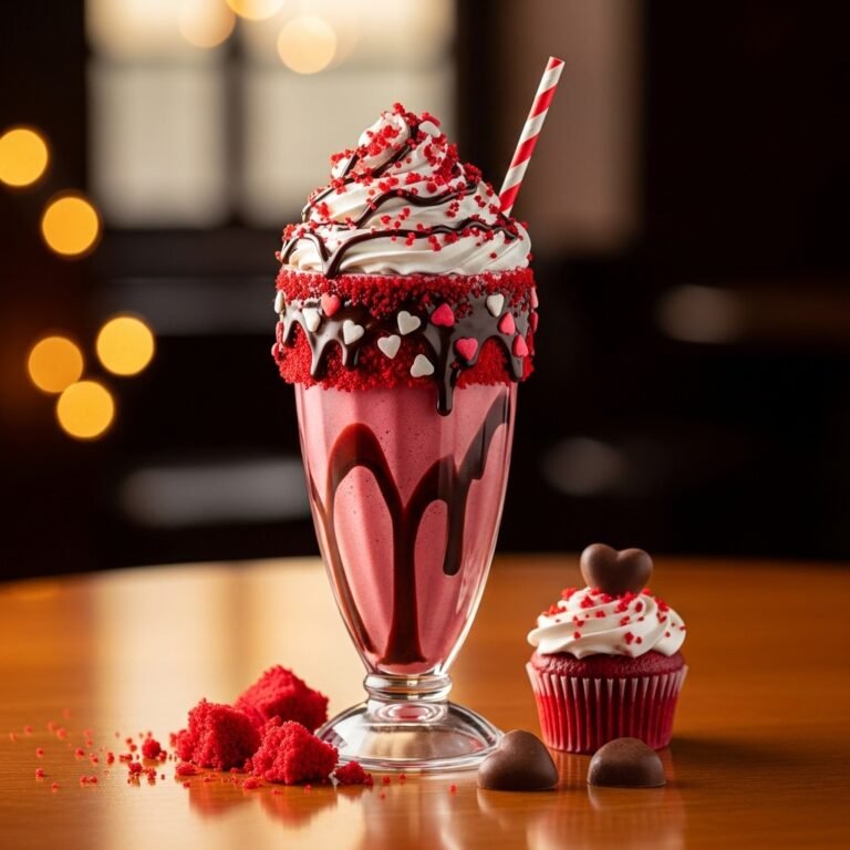 Decadent Red Velvet Milkshake Recipe: The Ultimate Valentine’s Day Treat!