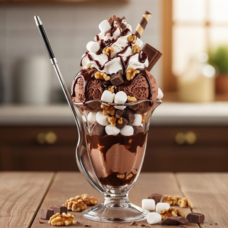 Loaded Rocky Road Sundae Recipe: The Ultimate Chocolate Lover’s Dream