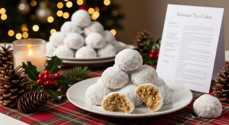 Russian Tea Cakes Recipe – Buttery, Melt-in-Your-Mouth Holiday Cookies