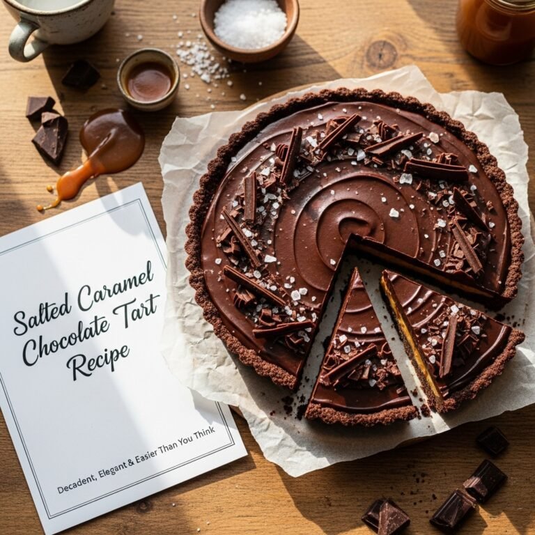 Salted Caramel Chocolate Tart Recipe – Decadent, Elegant Easier Than You Think