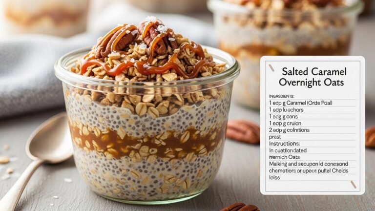 Salted Caramel Overnight Oats Recipe – Decadent No-Cook Breakfast